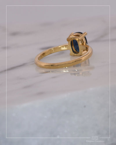 Iris — 1.6ct Australian Sapphire - 18k Yellow Gold