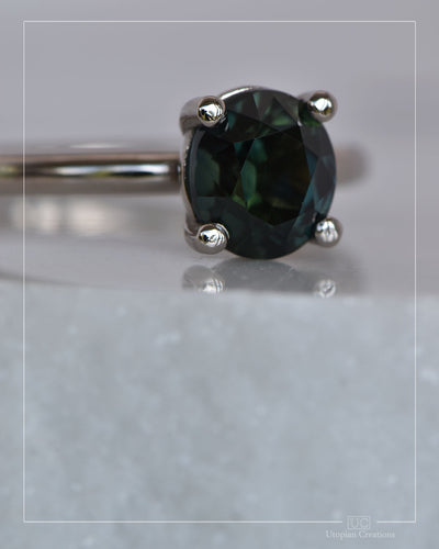 Jade — 1.65ct Australian Sapphire - 18k White Gold