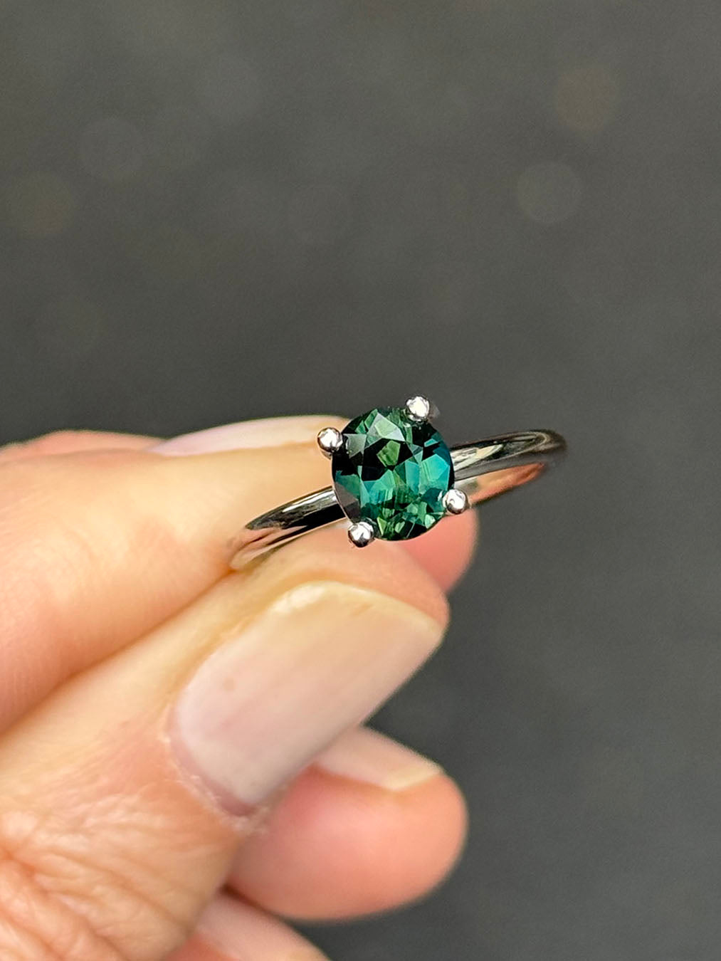 Jade — 1.65ct Australian Sapphire - 18k White Gold