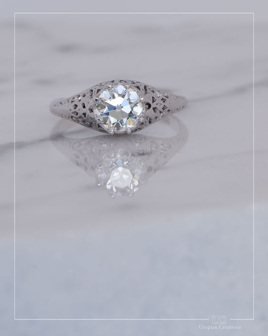 Lavinia — Antique Ring - 18k White Gold