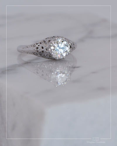 Lavinia — Antique Ring - 18k White Gold
