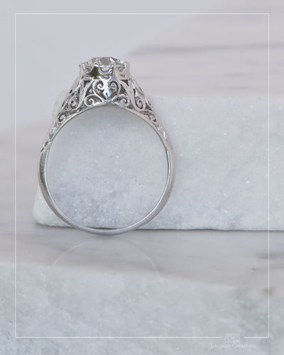 Lavinia — Antique Ring - 18k White Gold