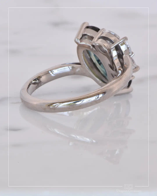 Margaret - Australian Parti Sapphire &amp; Lab Diamonds
