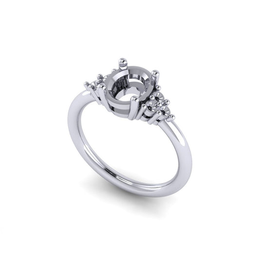 Juniper - Ring Only, Choose The Main Gemstone Separately