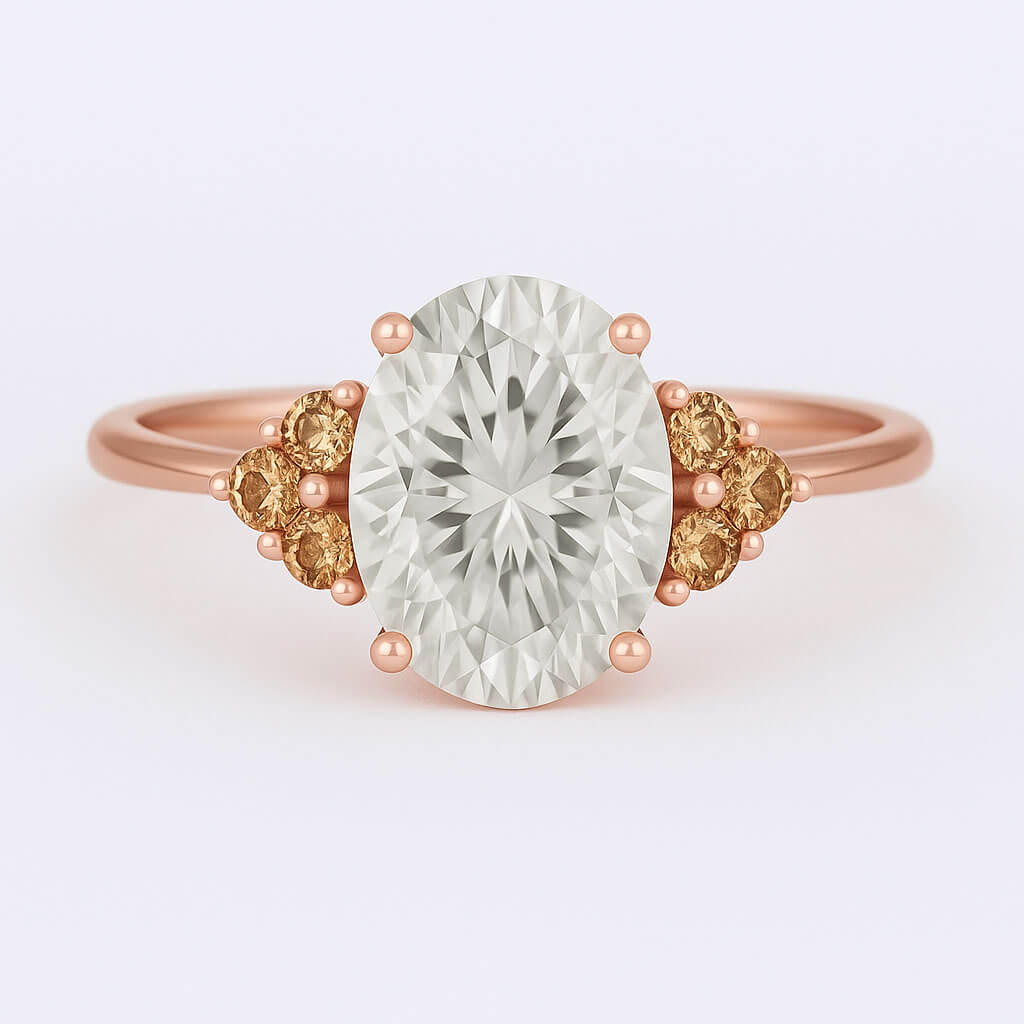 Juniper - Ring Only, Choose The Main Gemstone Separately