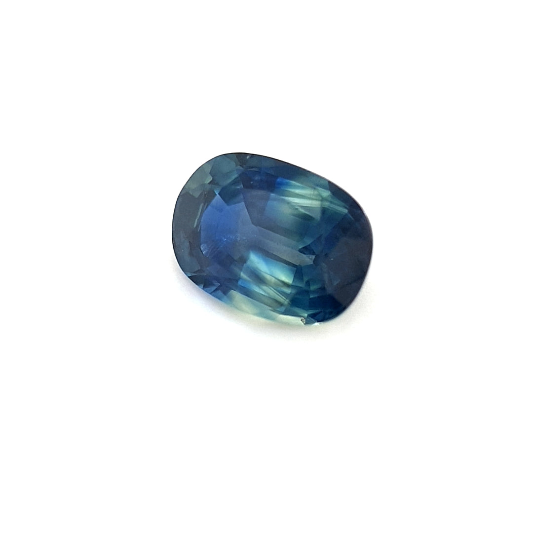 1.10ct Australian Sapphire, Parti, Blue, Teal - Oval