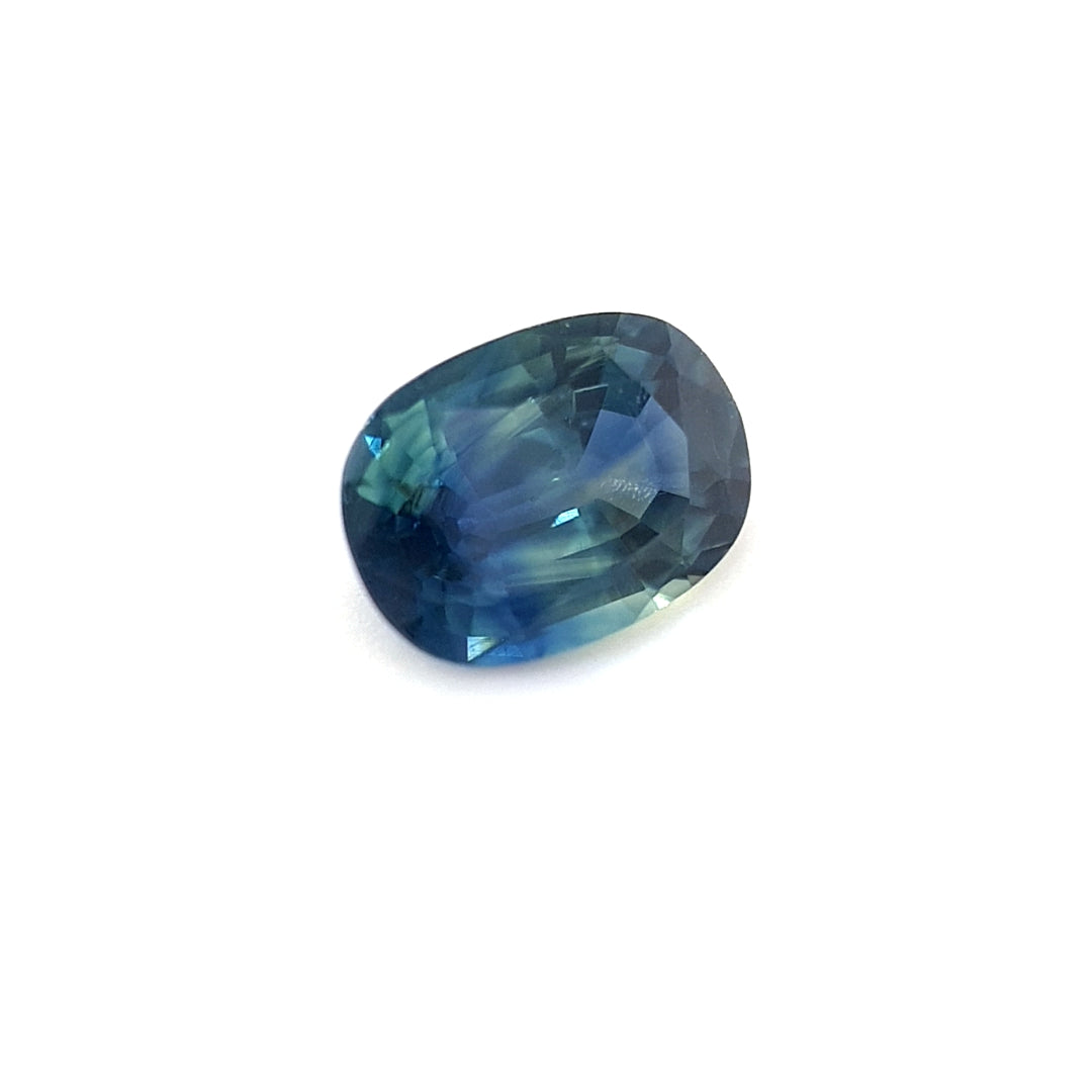 1.10ct Australian Sapphire, Parti, Blue, Teal - Oval