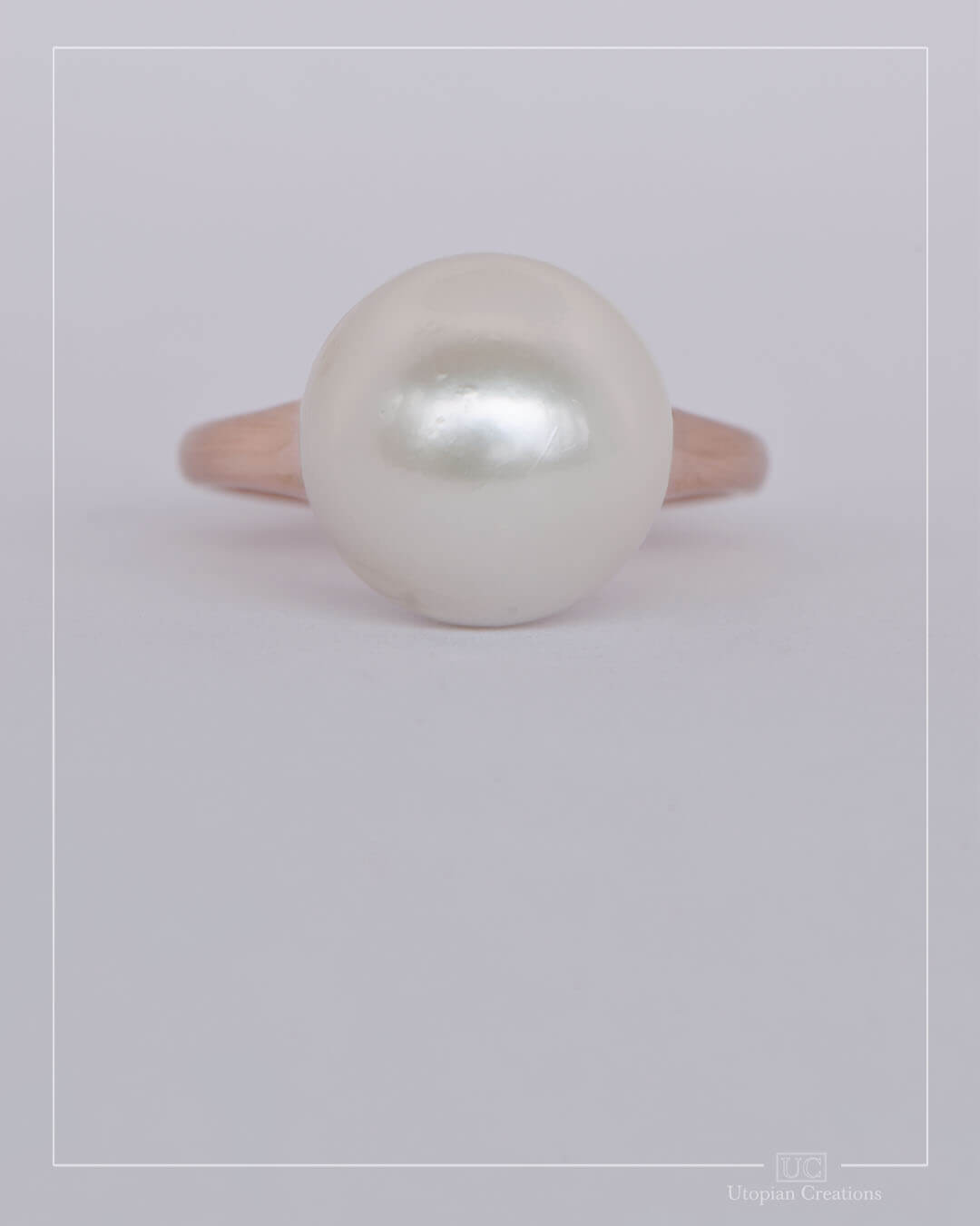 Klaia - Australian South Sea Pearl and Australian Rose Gold Ring