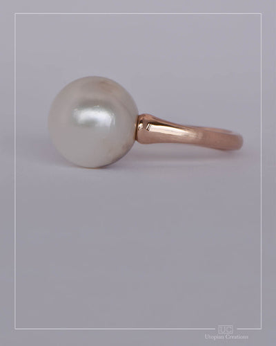 Klaia - Australian South Sea Pearl and Australian Rose Gold Ring