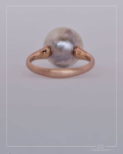 Klaia - Australian South Sea Pearl and Australian Rose Gold Ring