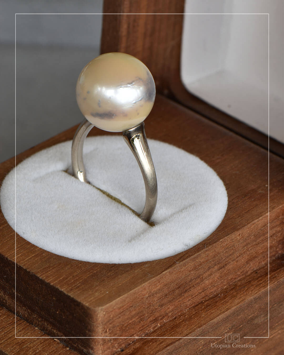 Klaia - Australian South Sea Pearl and Australian White Gold Ring