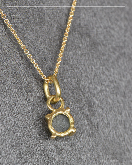 Green Sapphire - 18k Yellow Gold - Poppy