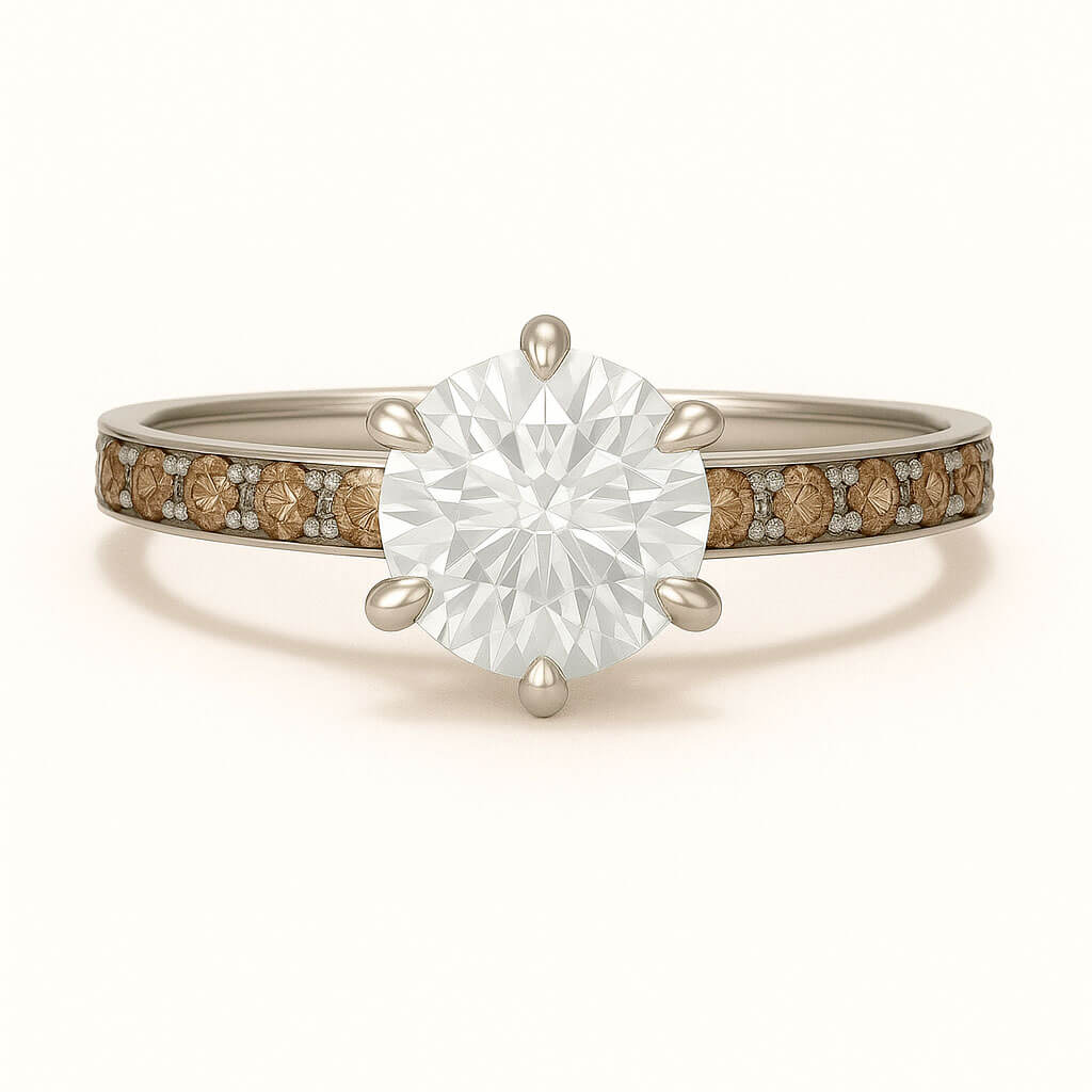 Hibiscus - Ring Only, Choose The Main Gemstone Separately