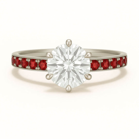 Hibiscus - Ring Only, Choose The Main Gemstone Separately