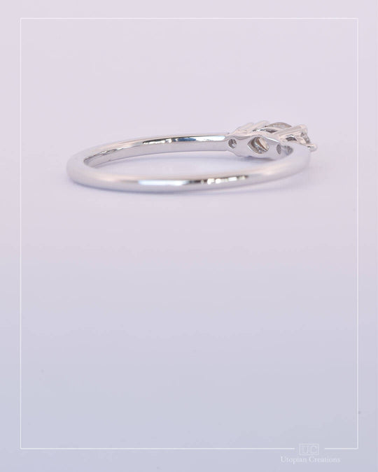 Sable Australian Argyle Champagne and Lab Diamond Ring