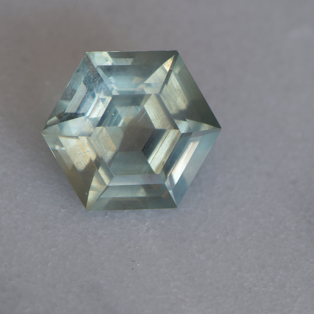 Montana USA Sapphire – 1.96ct Hexagon step Cut, Green