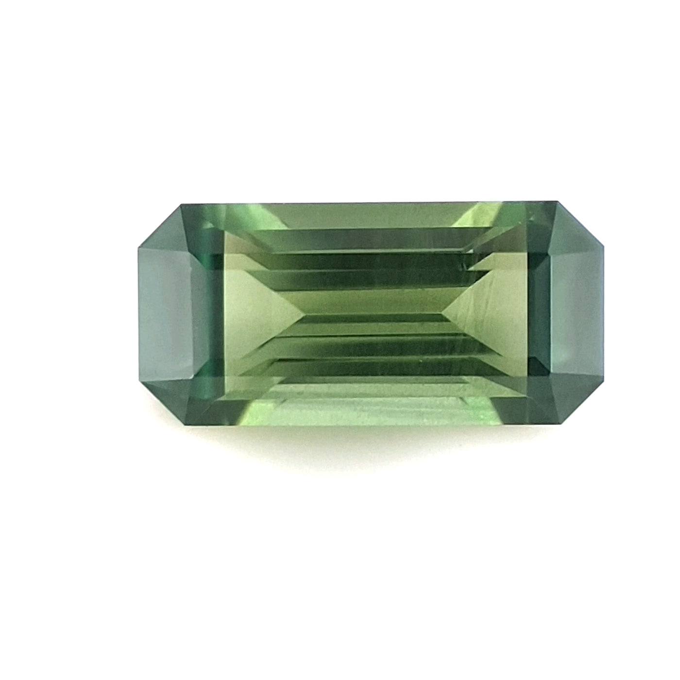 Queensland Sapphire – 1.58ct Emerald Cut, Green