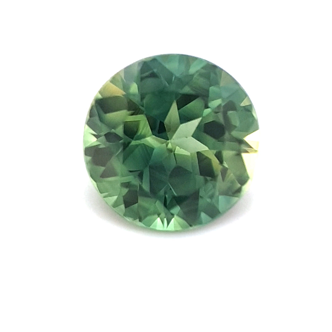 Queensland Sapphire – 1.60ct Round Cut, Teal, Green, Blue