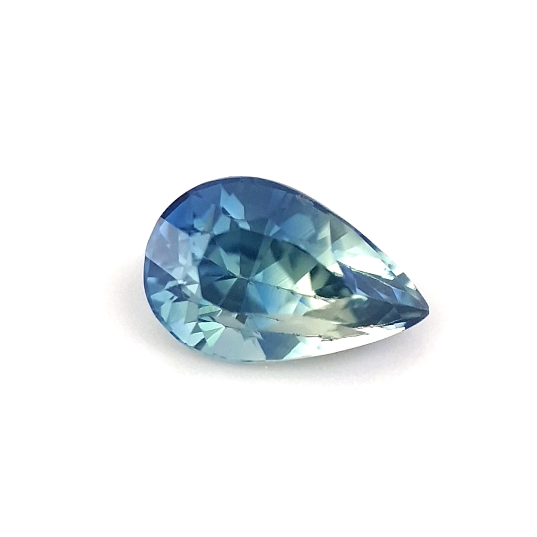 Queensland Sapphire – 1.09ct Pear Cut, Parti Blue