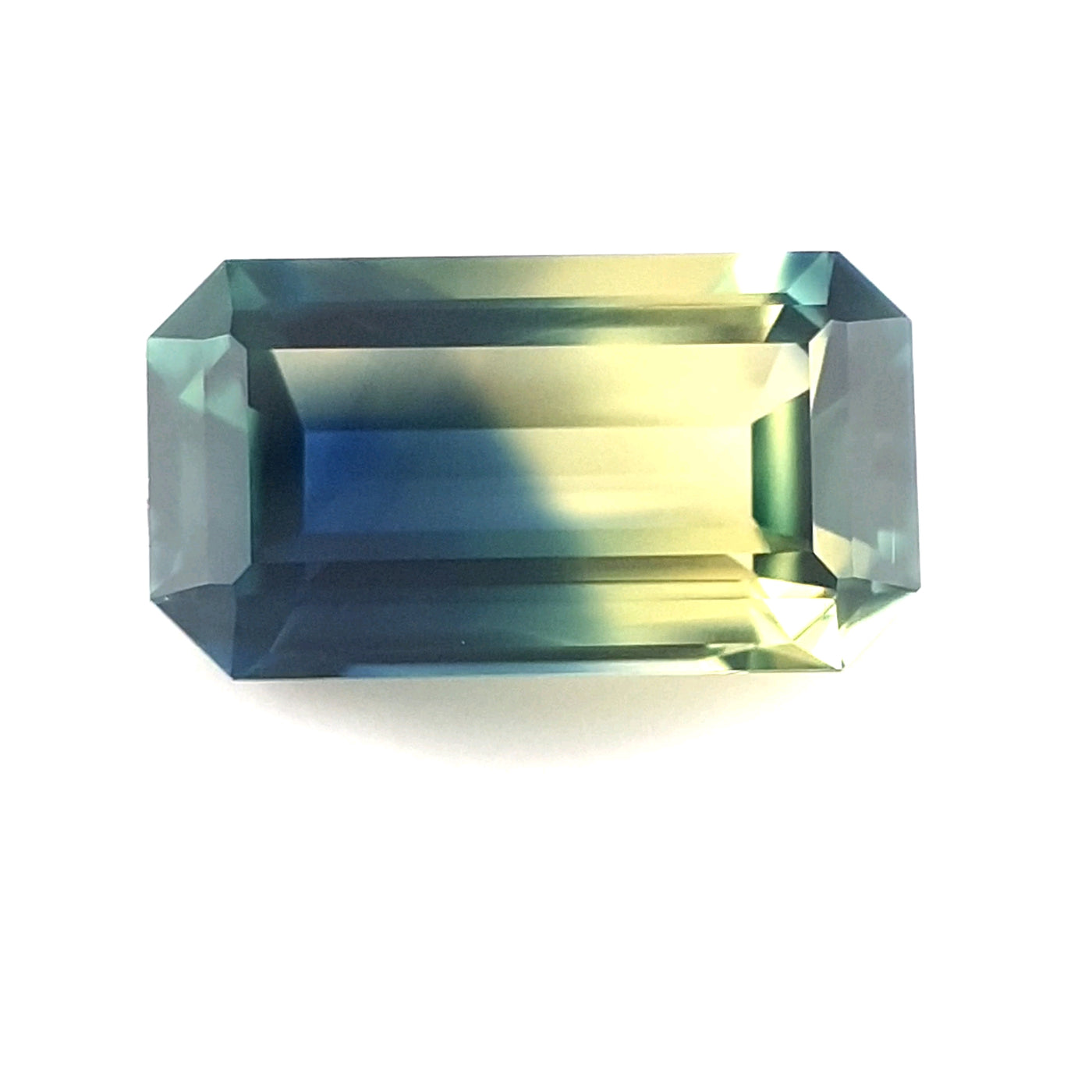 Queensland Sapphire – 1.81ct Emerald Cut, Parti, Blue, Yellow