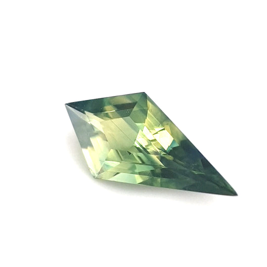Queensland Sapphire – 0.75ct Kite Cut, Parti, Yellow, Green