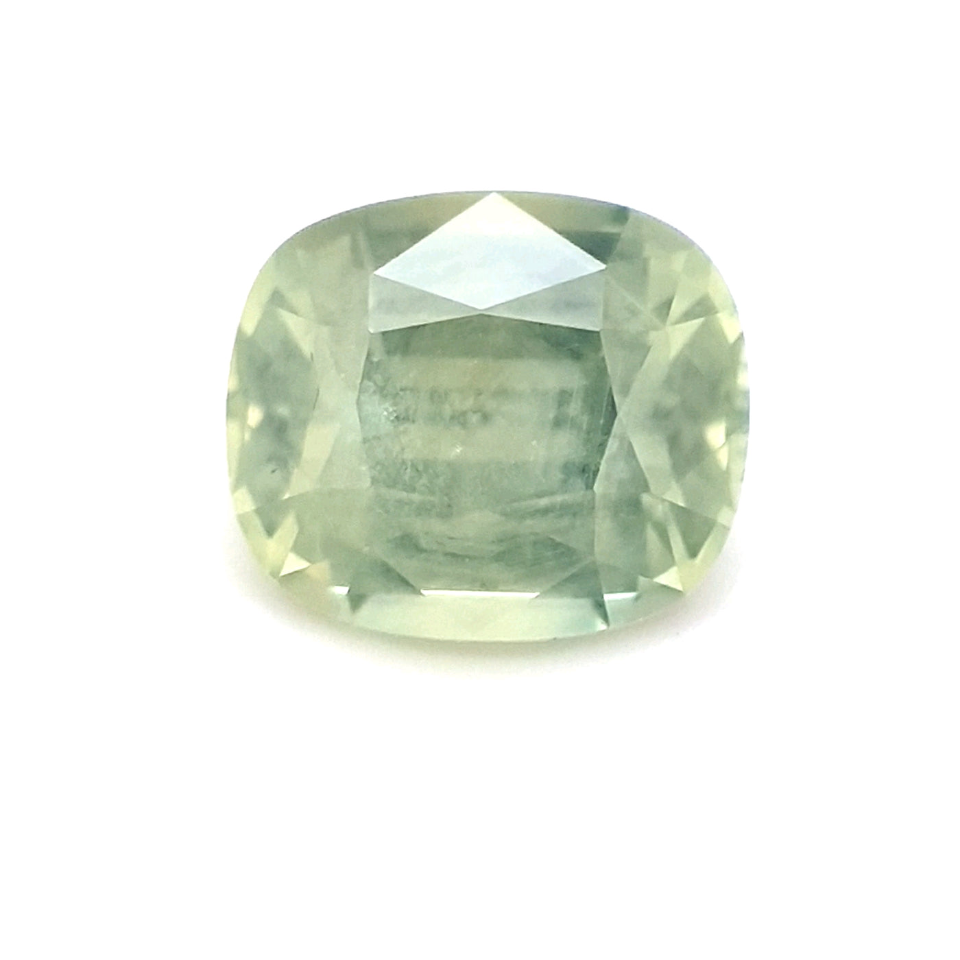 Montana Sapphire – 1.60ct Cushion Cut, Opalescent Parti, Pastel Yellow, Blue