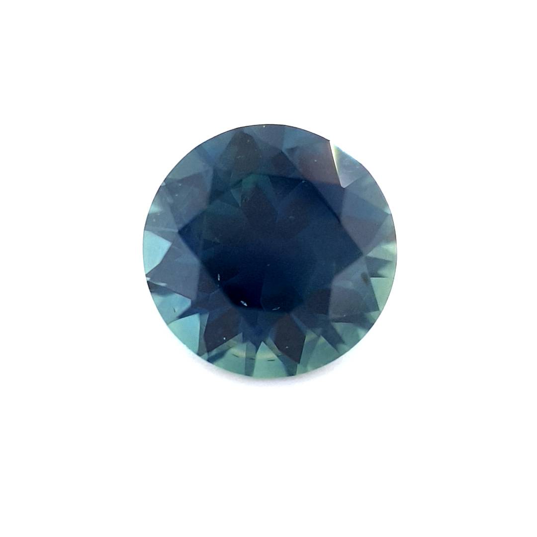 1.19ct Australian Sapphire, Blue, Teal - Round