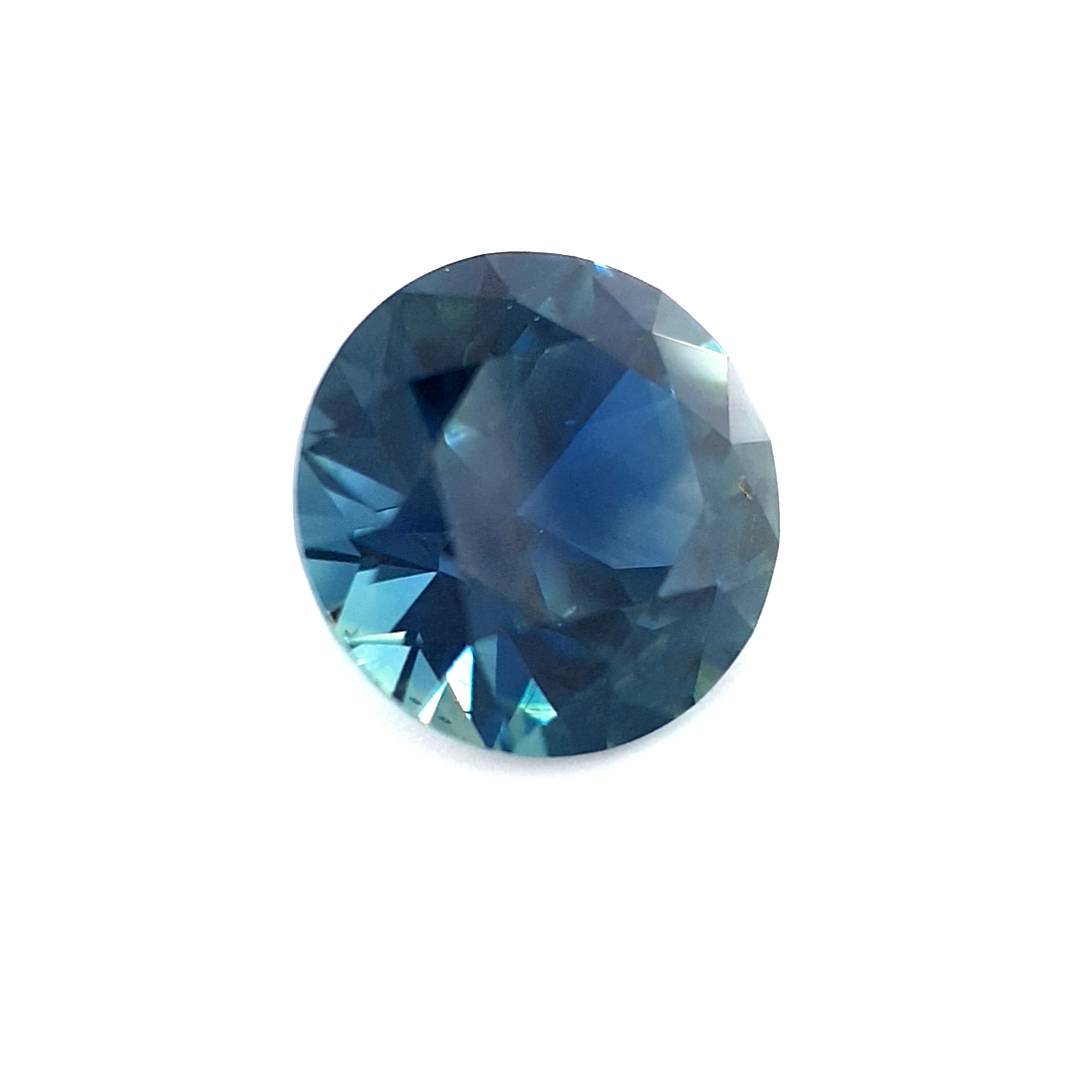 1.19ct Australian Sapphire, Blue, Teal - Round