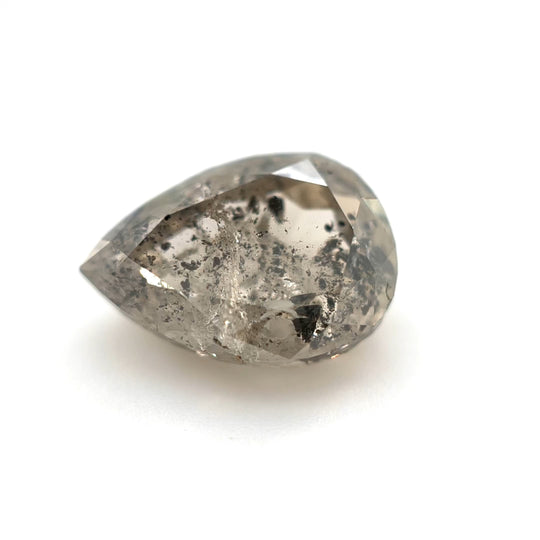 Angola - 2.93ct Salt and Pepper Diamond, Pear