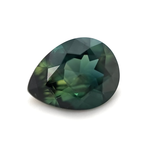 Queensland Sapphire - 1.50ct, Pear, Parti, Green, Blue