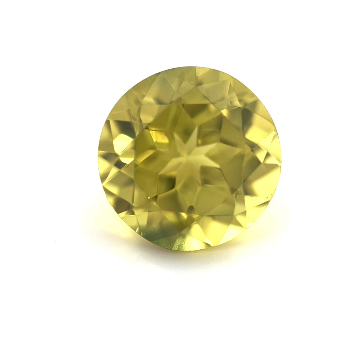 Queensland Sapphire - 1.30ct, Round, Parti, Yellow, Blue