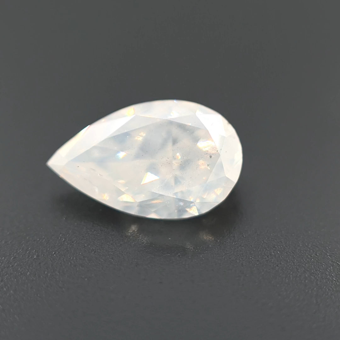African Natural Diamond - 1.52ct, Pear, Fancy White