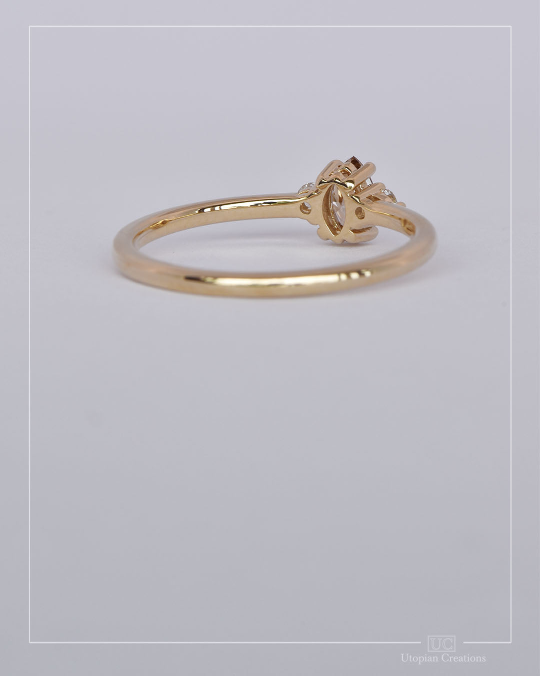 Verity - Argyle Champagne Diamond and Lab Diamond Ring