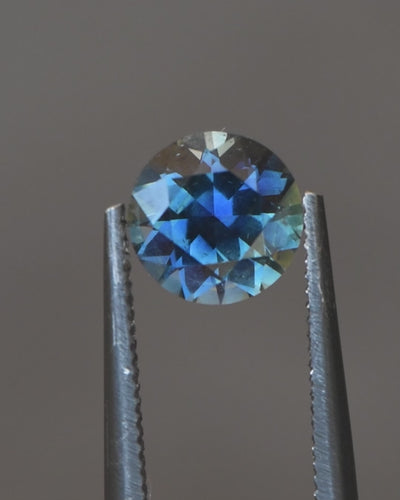 1.19ct Australian Sapphire, Blue, Teal - Round