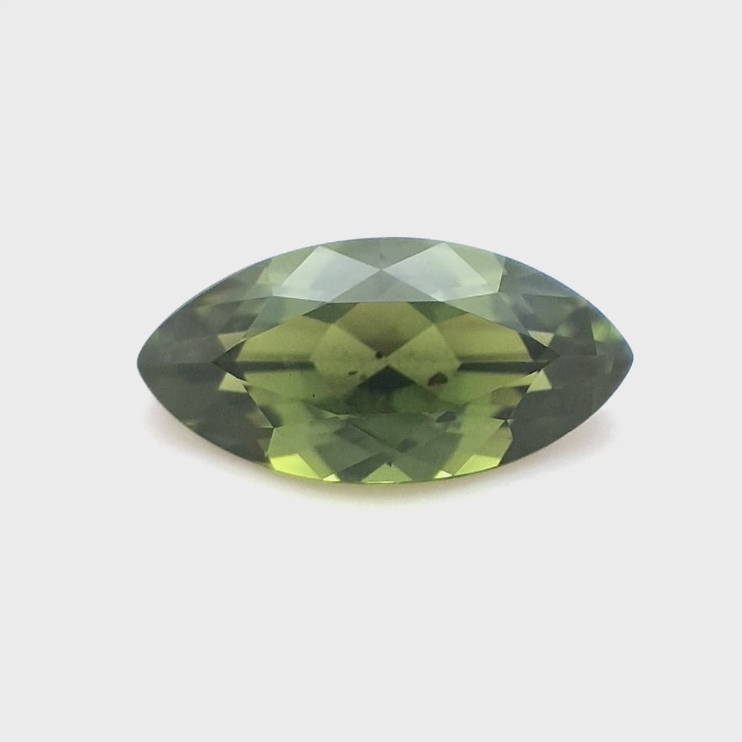 Queensland Sapphire – 1.37ct Marquise Cut, Green