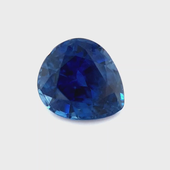 0.84ct Australian Sapphire, Blue - Pear