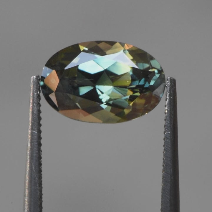 2.64ct Australian Sapphire, Parti, Blue, Green, Teal - Oval