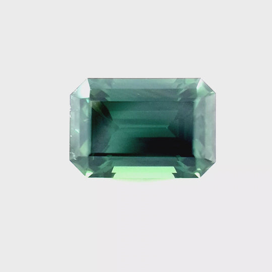 1.90ct Australian Sapphire, Teal  - Emerald Cut