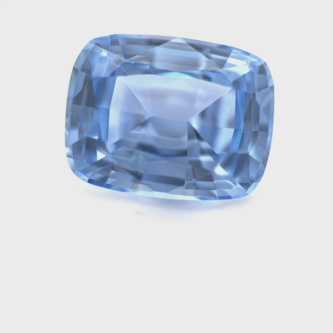 Sri Lankan Sapphire - 2.72ct, Cushion, Light Blue