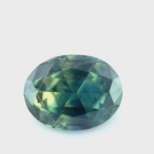 1.22ct Oval Green Sapphire