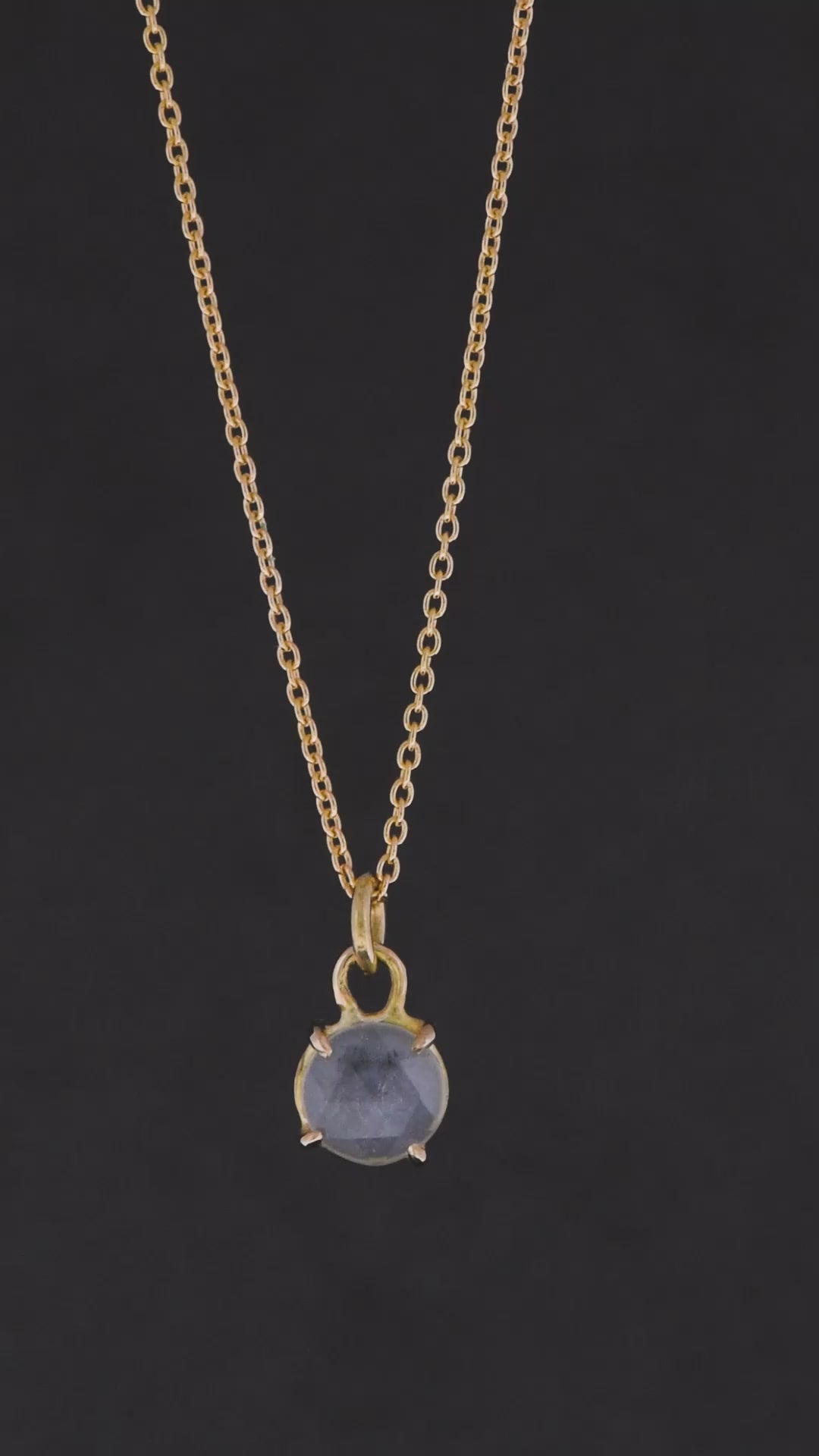 Rose cut Topaz - 18k Yellow Gold - Poppy