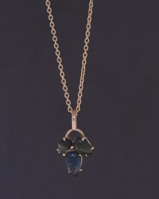 Arber Necklace - 18k Yellow Gold, Australian Sapphire