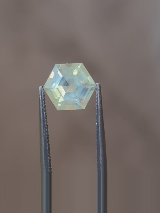 Montana USA Sapphire – 1.96ct Hexagon step Cut, Green