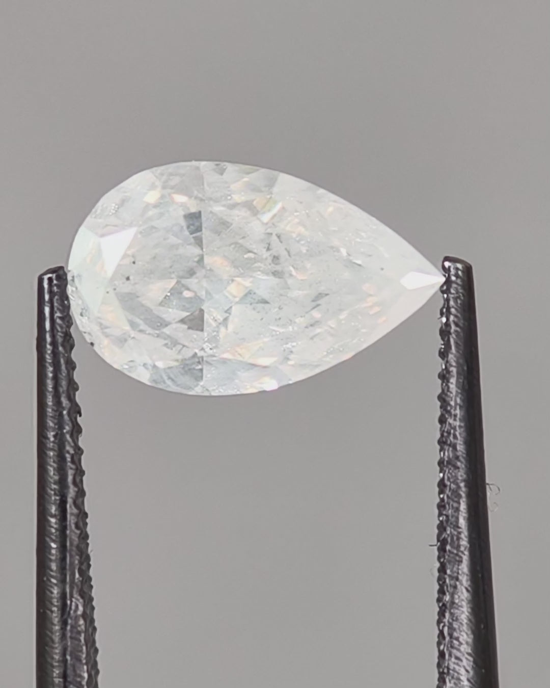 African Natural Diamond - 1.52ct, Pear, Fancy White