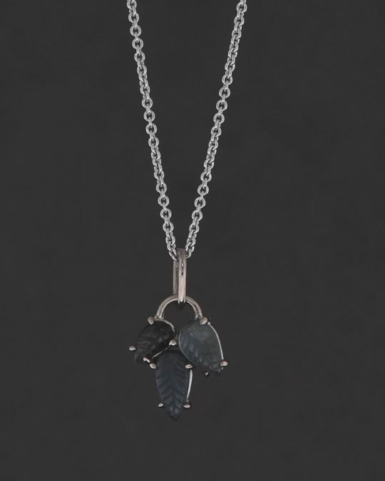 Arber Necklace - 18k White Gold, Australian Sapphire