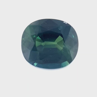 1.37ct Australian Sapphire, Parti, Blue, Green, Teal - Oval