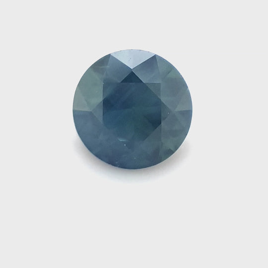 Queensland Sapphire – 1.05ct Round Cut, Teal, Blue