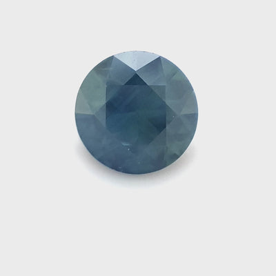 Queensland Sapphire – 1.05ct Round Cut, Teal, Blue