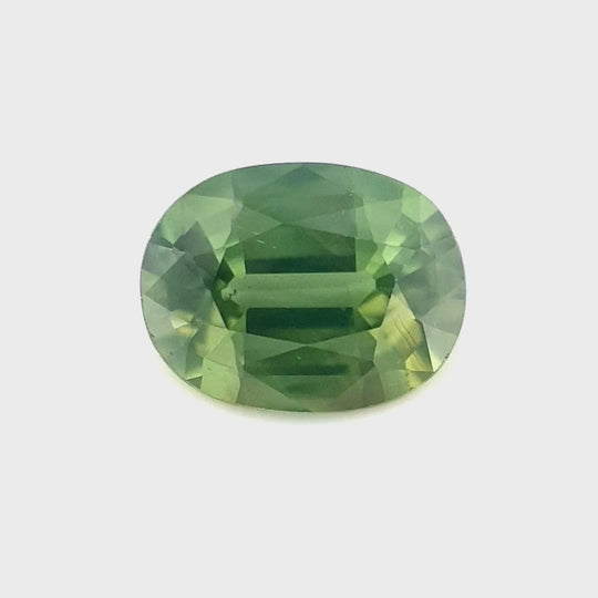 0.85ct Australian Sapphire, Green - Oval