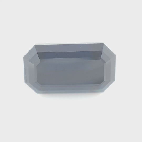 3.35ct Australian Sapphire, Black, Blue - Emerald Cut